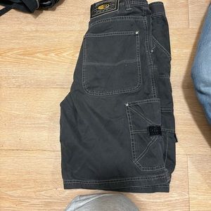 Black cargo shorts